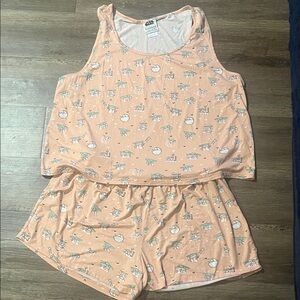 Star Wars Munki Munki Light Peach Patterned Pajama Set
